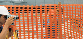 RETE PER CANTIERI PLASTICA COLORE ARANCIO