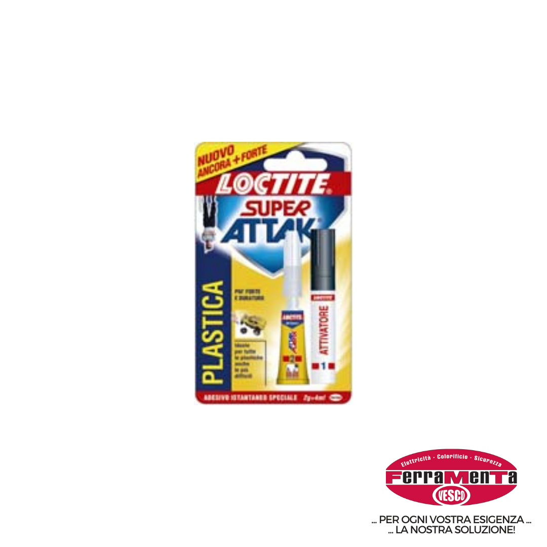COLLA SUPERATTAK PLASTICA GR.2+ML.4 (Pezzi per confezione: 12) (Cod.art. 303030)