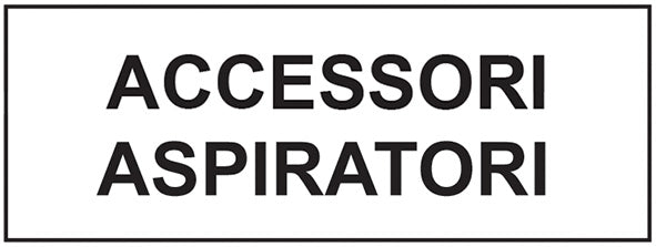 ACCESSORI RICAMBIO PER ASPIRATORI LAVOR