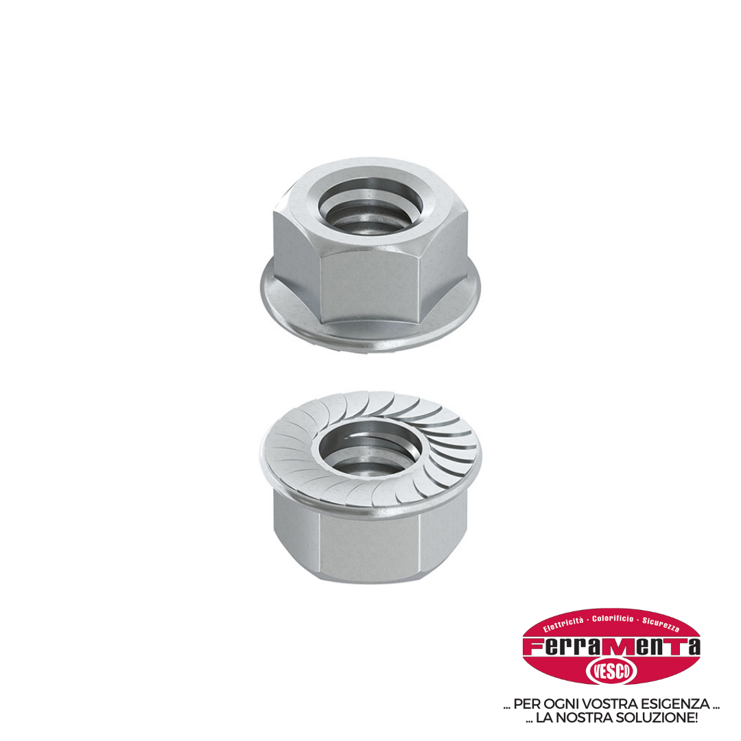 DADI ESAGONALI FLANGIATI