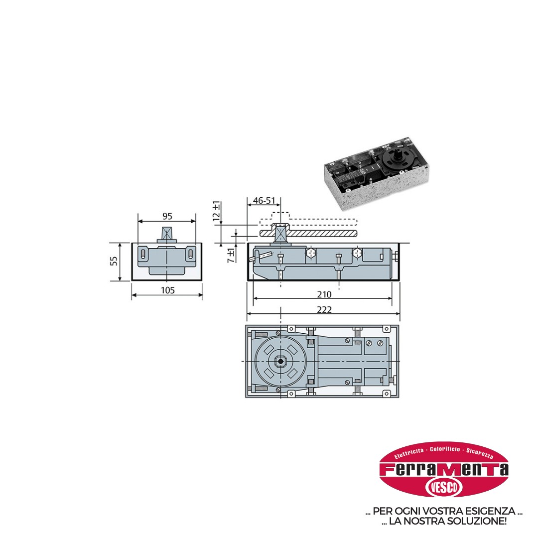 CHIUDIPORTA MAB ASSA ABLOY
