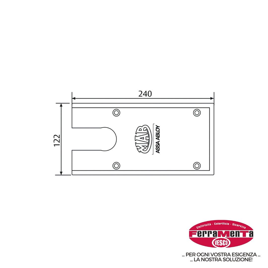 CHIUDIPORTA MAB ASSA ABLOY