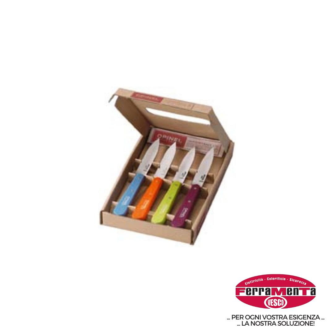 COLTELLI OPINEL 112 PZ.4 MAN.COLOR. (Cod.art. 404673)