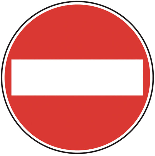 SEGNALI STRADALI SENSO VIETATO FIG.47
