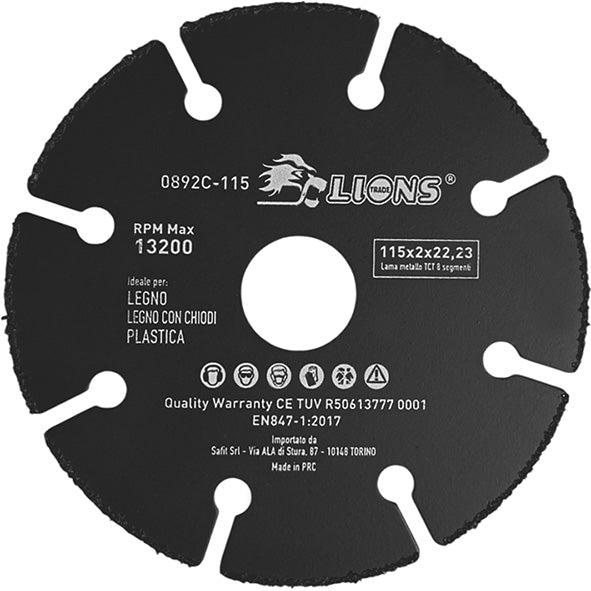 DISCHI TAGLIO MULTI LIONS 115 0892C (Cod.art. 481972)