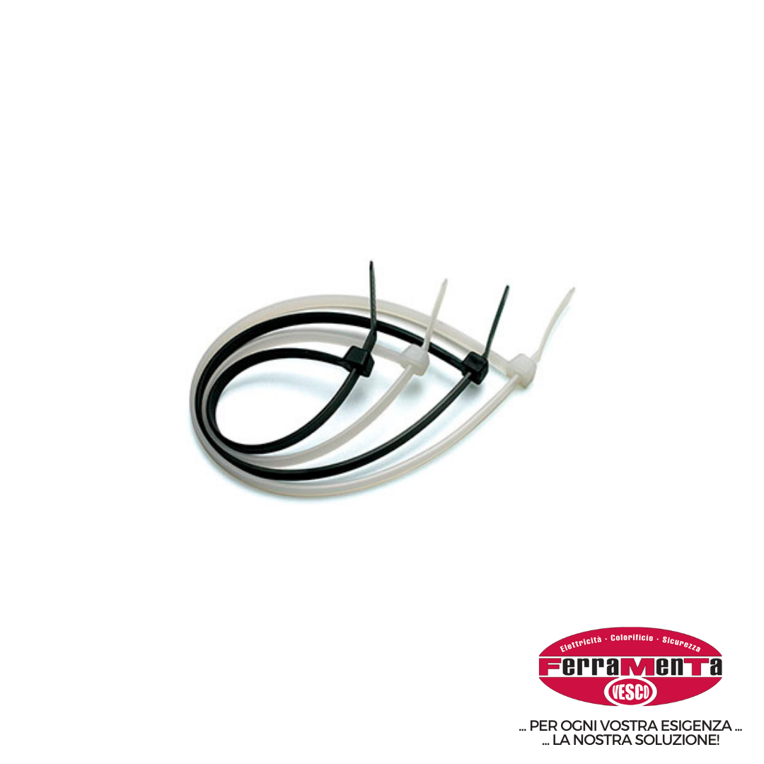 FASCETTE NYLON NERE * MM.280X3,6 (Pezzi per confezione: 100) (Cod.art. 557066)