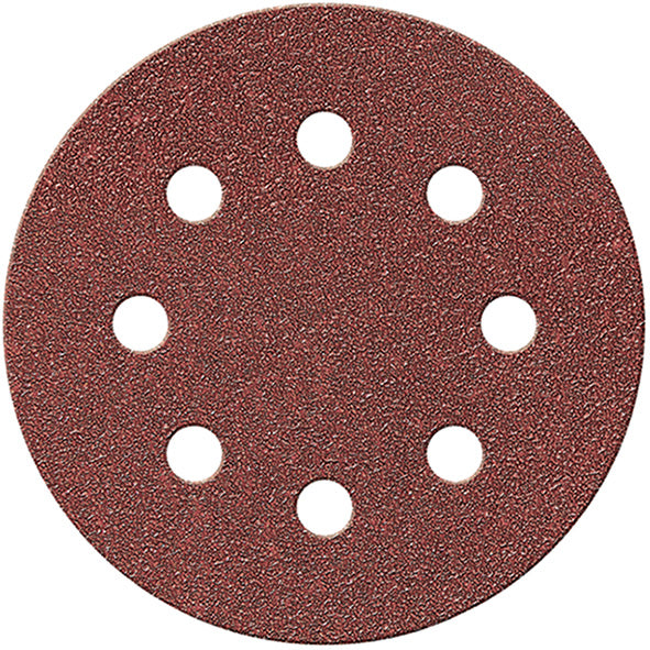DISCHI ABRASIVI VELCRO IMPERIAL 8 FORI D.125 PZ.6