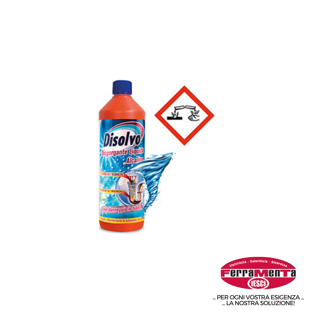 DISGORGANTE DISOLVO ALCALINO LT.1 (Pezzi per confezione: 12) (Cod.art. 70648)