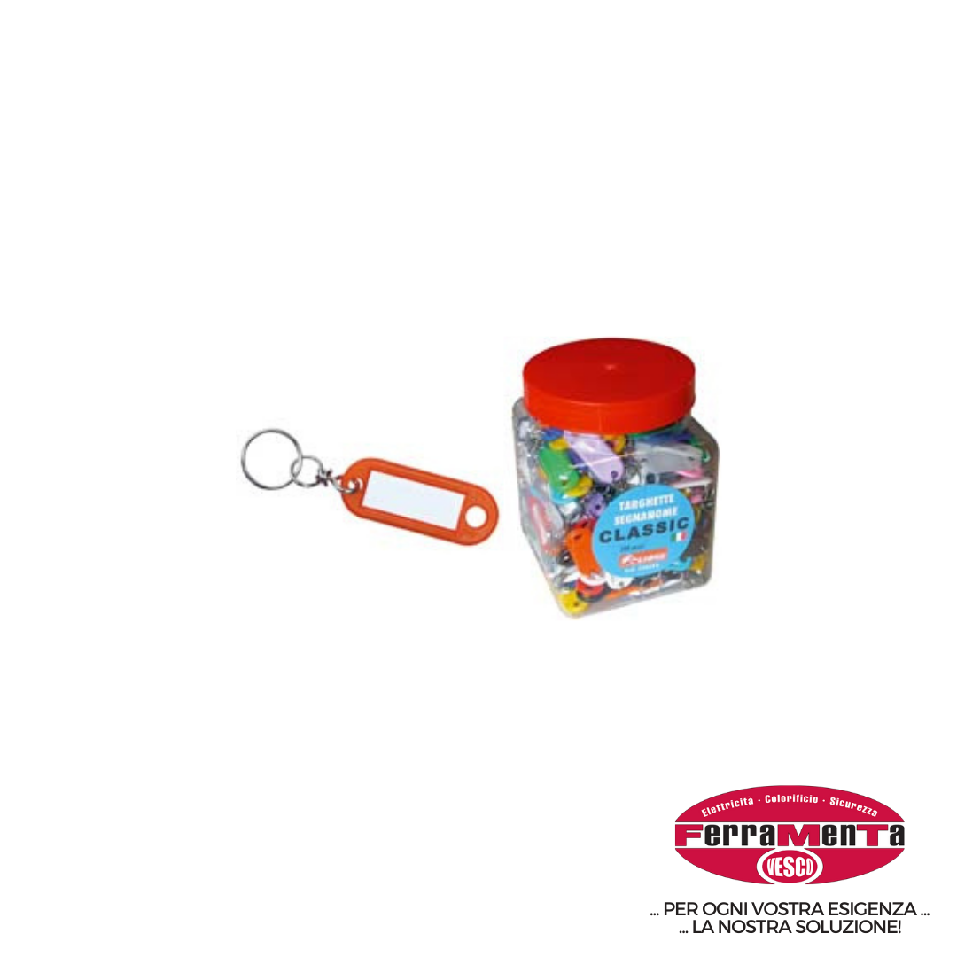 TARGHETTE PORTACHIAVI CLASSIC 300PZ (Cod.art. 719392)