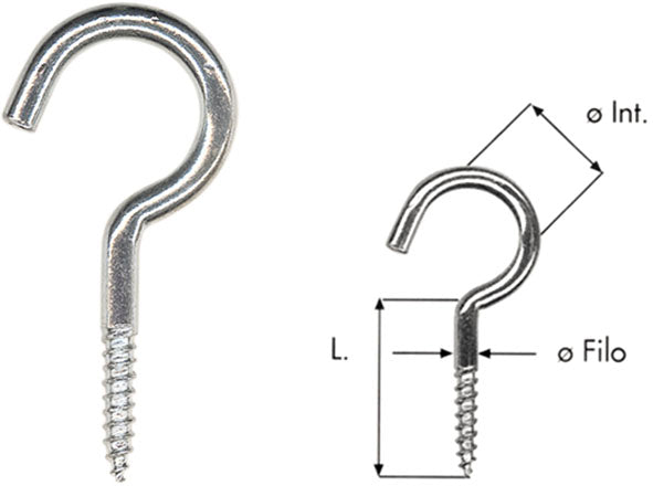 GANCI A VITE ART.103-I INOX