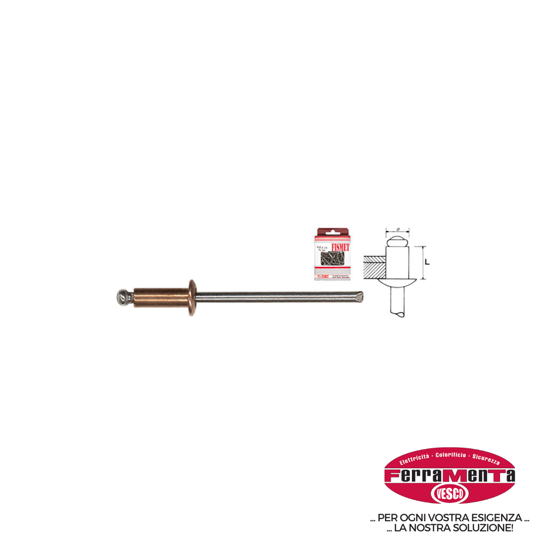 RIVETTI RAME *100PZ 3,0X 7 (Cod.art. 796153)