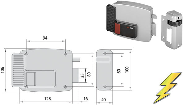 SERRATURE CISA APPLICARE ELETTRICHE