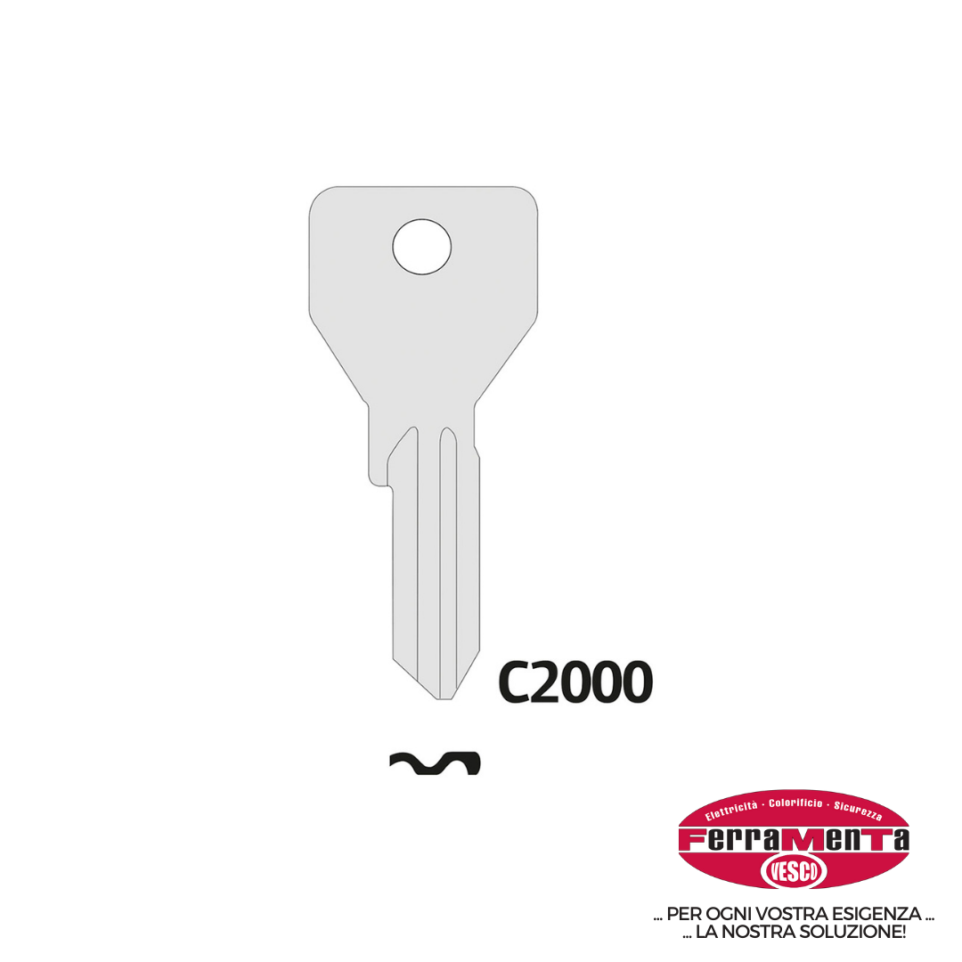 CHIAVI CISA N C2000 01070.05.1 (Pezzi per confezione: 50) (Cod.art. 837707)