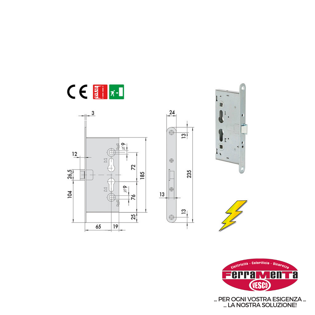 SERRATURE CISA ANTIPANICO ELETTRICHE