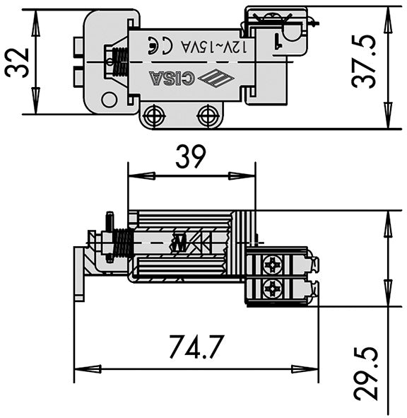 BOBINE CISA 12V ART.07025.00