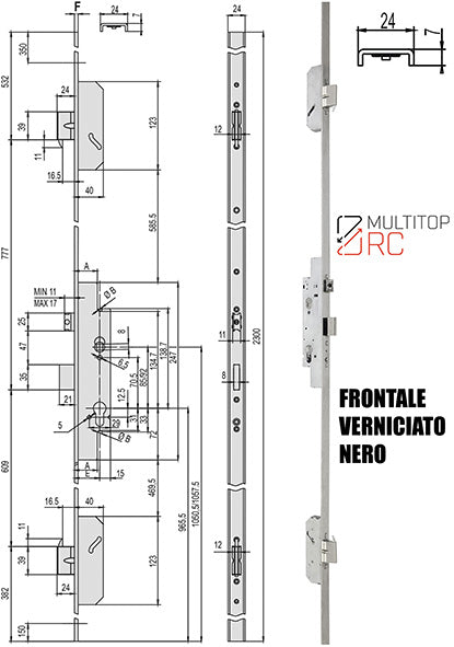SERRATURE CISA INFILARE MULTITOP PRO 49426 RC