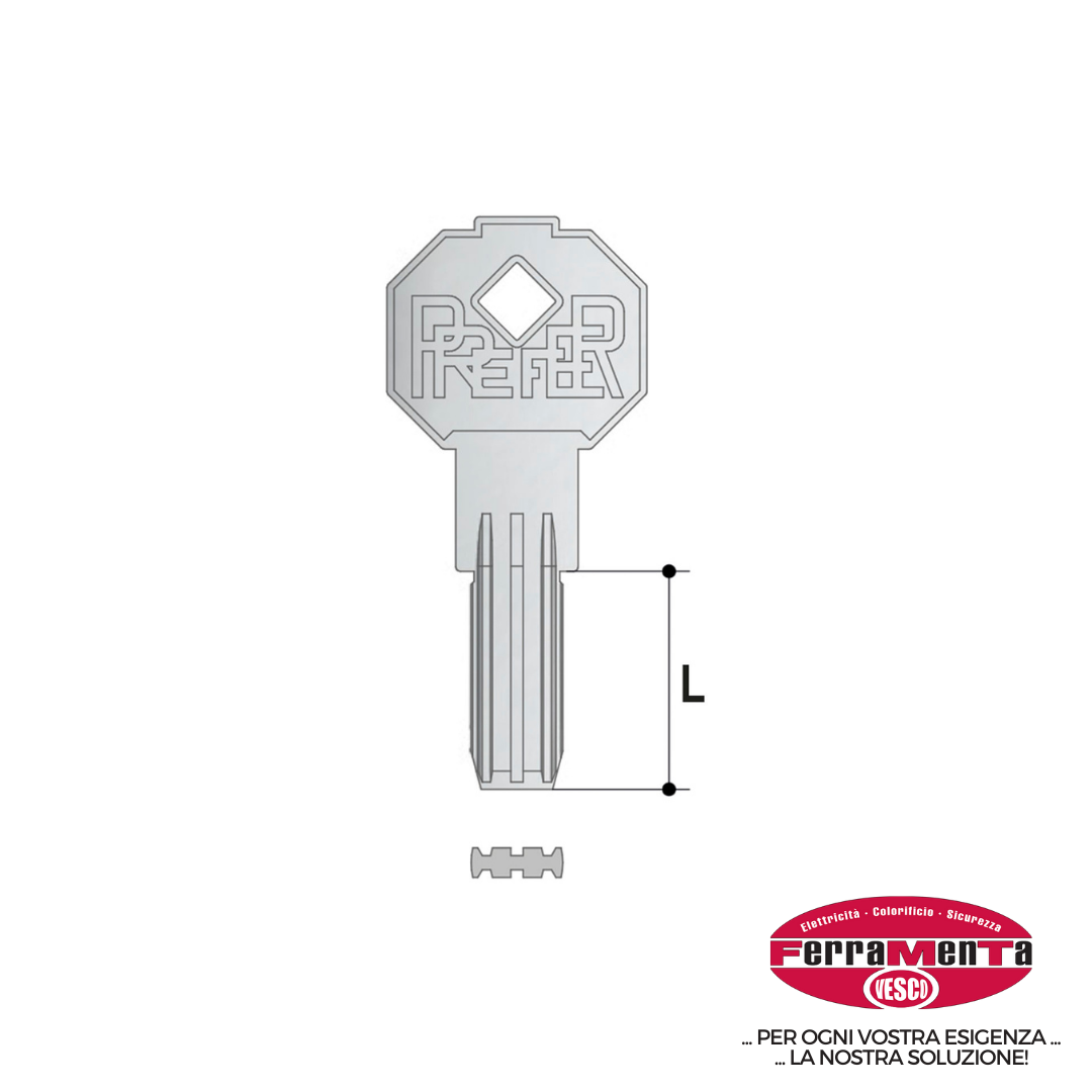CHIAVI PREFER P 7300.1B00 (Pezzi per confezione: 10) (Cod.art. 842283)