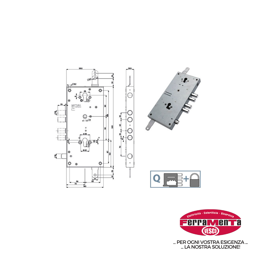 SERRATURE MOTTURA PORTE BLINDATE