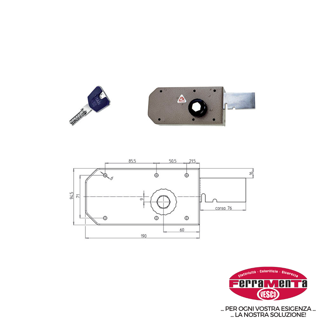 SERRATURE DOM-CR APPLICARE