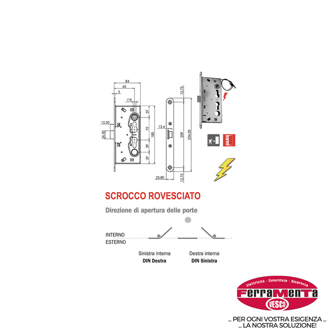 SERRATURE ISEO ANTIPANICO - TAGLIAFUOCO