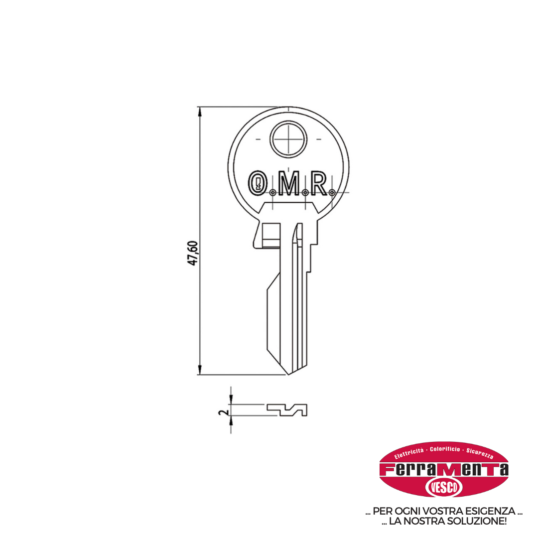 CHIAVI OMR N VALVOLE GAS SCHG05122 (Pezzi per confezione: 5) (Cod.art. 850532)