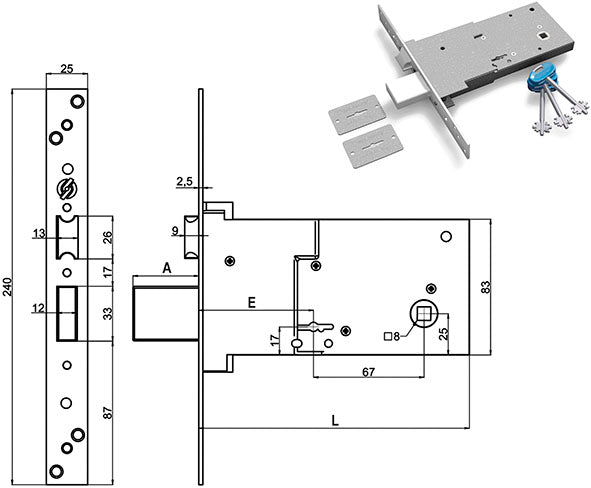 SERRATURE SECUREMME INFILARE