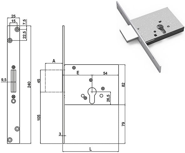 SERRATURE SECUREMME INFILARE