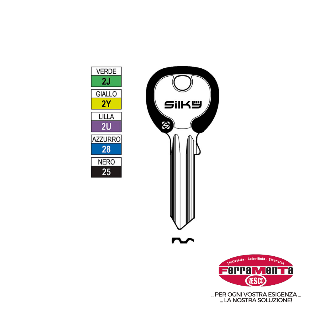 CH.SILCA N UNIV. SILKY 5D UL050DZ1 (Pezzi per confezione: 100) (Cod.art. 880010)