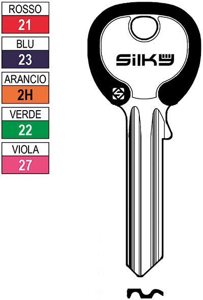 CH.SILCA N UNIV. SILKY 6D UL054DZ (Pezzi per confezione: 100) (Cod.art. 880036)