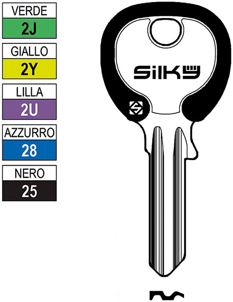 CH.SILCA N UNIV. SILKY 5DP UL058DZ1 (Pezzi per confezione: 100) (Cod.art. 880038)