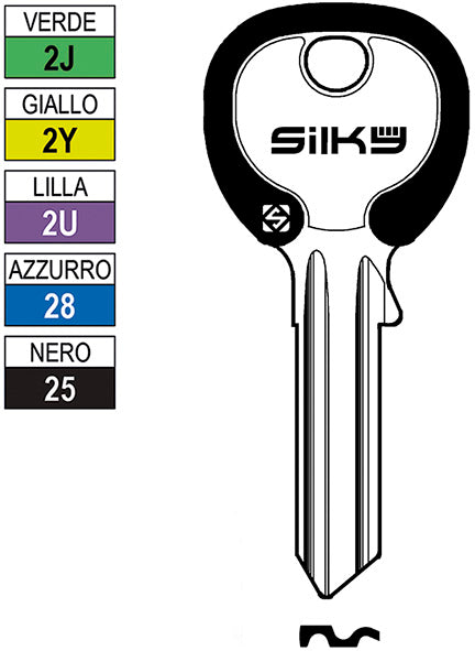 CH.SILCA N CISA SILKY CS206DZ1 (Pezzi per confezione: 100) (Cod.art. 880090)