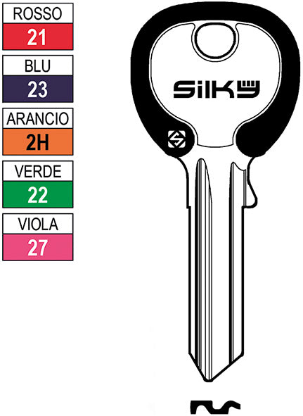 CH.SILCA N ISEO SILKY IE6DZ (Pezzi per confezione: 100) (Cod.art. 880109)