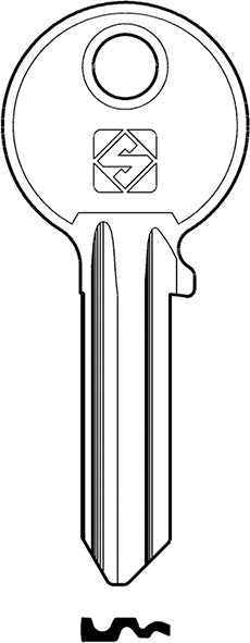 CH.SILCA N ABUS AB10R-10 ACCIAIO (Pezzi per confezione: 10) (Cod.art. 880210)