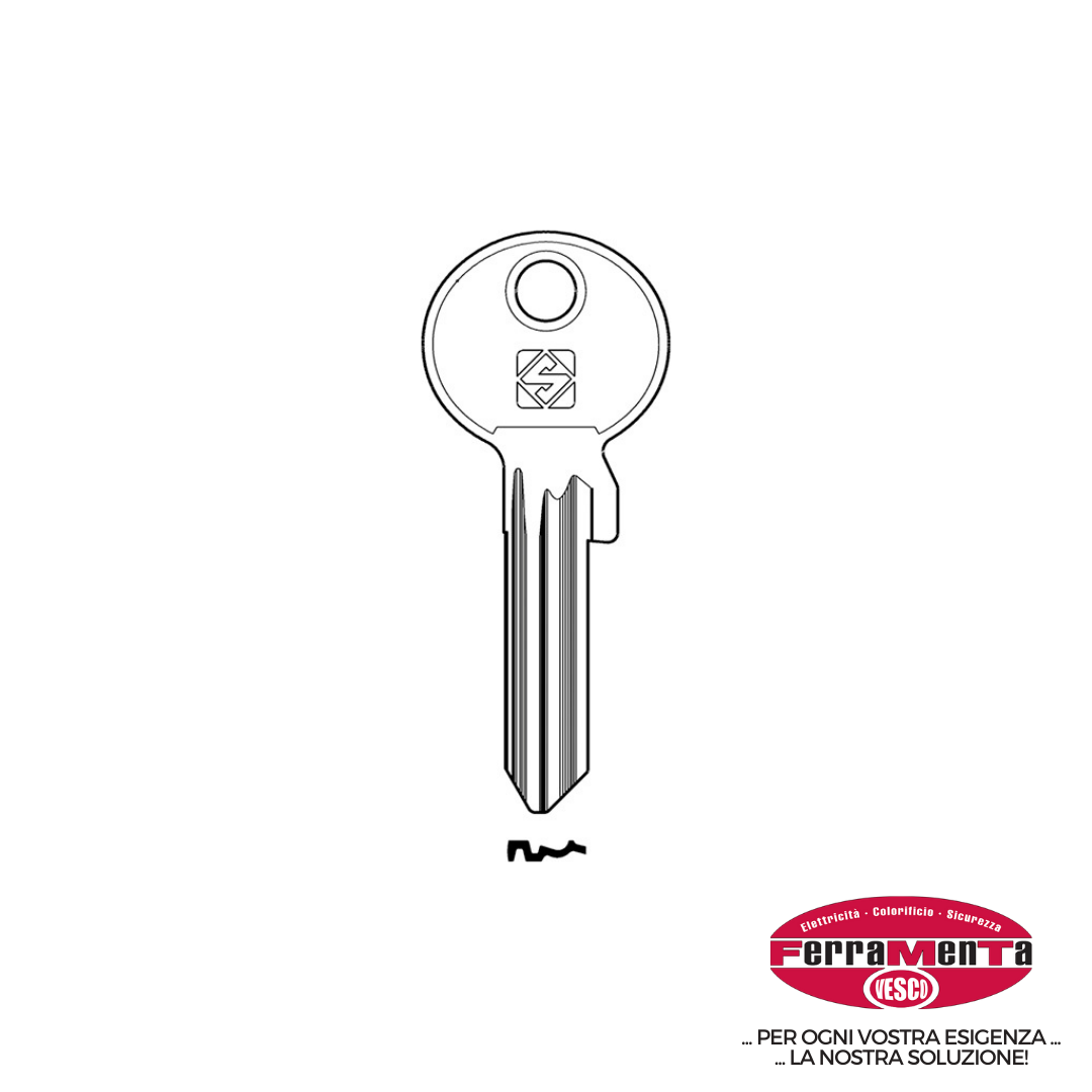 CH.SILCA N CISA CS13X-10 ACCIAIO (Pezzi per confezione: 20) (Cod.art. 880366)