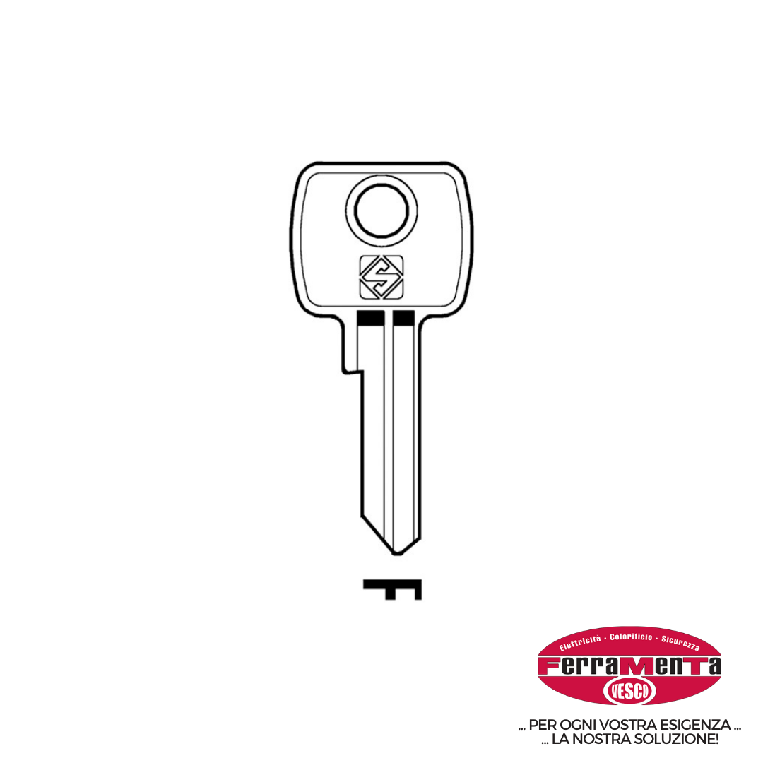 CH.SILCA N L&F LF4-10 ACCIAIO (Pezzi per confezione: 20) (Cod.art. 880554)