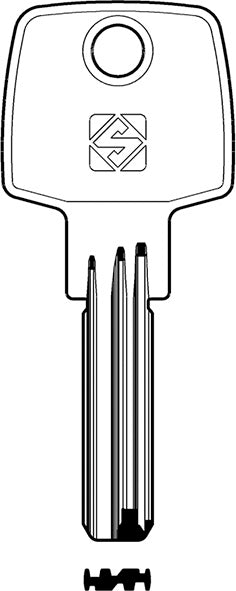 CH.SILCA P ABUS AB40 (Pezzi per confezione: 10) (Cod.art. 881200)