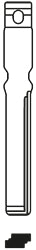 CH.SILCA AUTO INSERTO HU116CH (Cod.art. 883870)