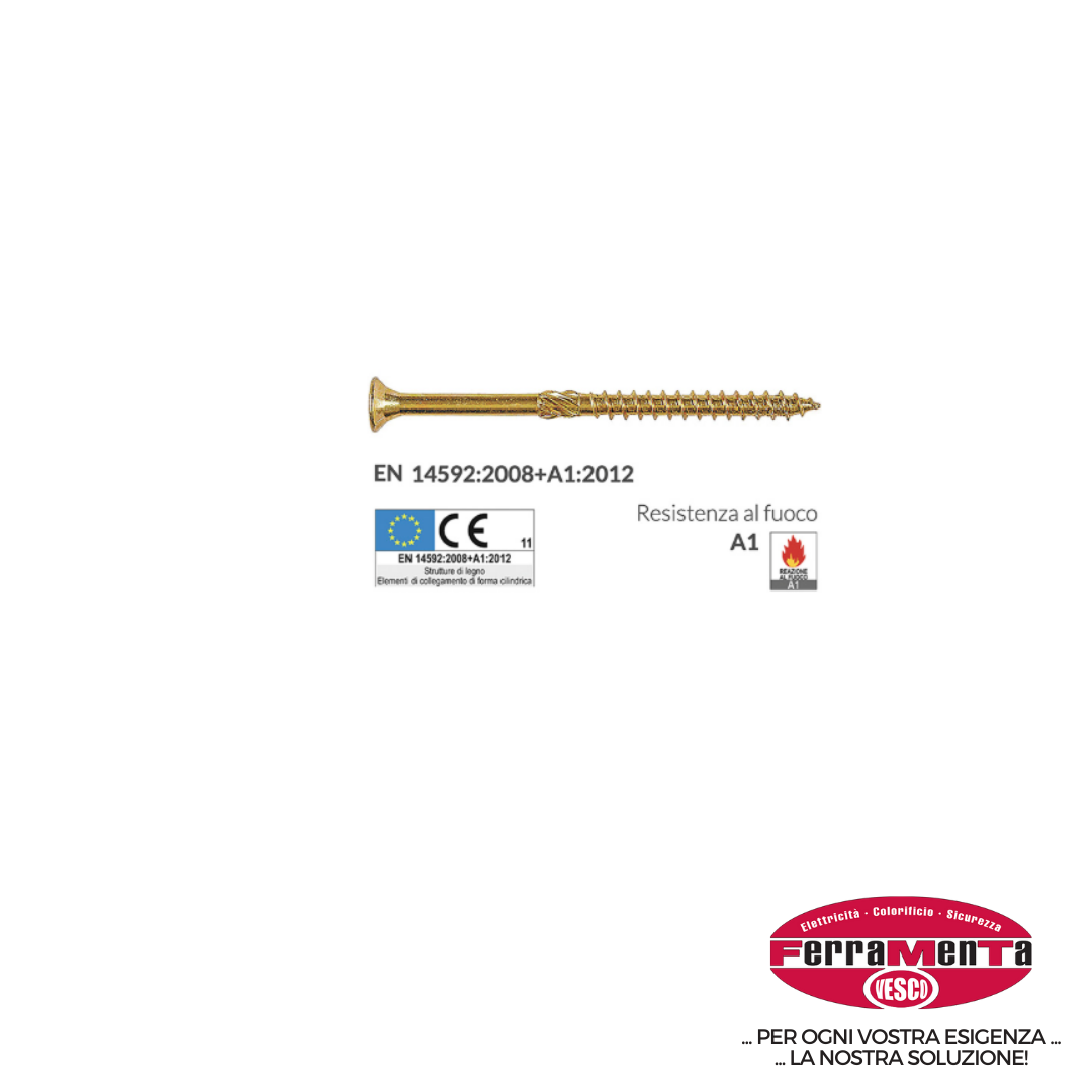 VITI LEGNO TECFI TORX TJ02 3,5X 25 (Pezzi per confezione: 500) (Cod.art. 937453)