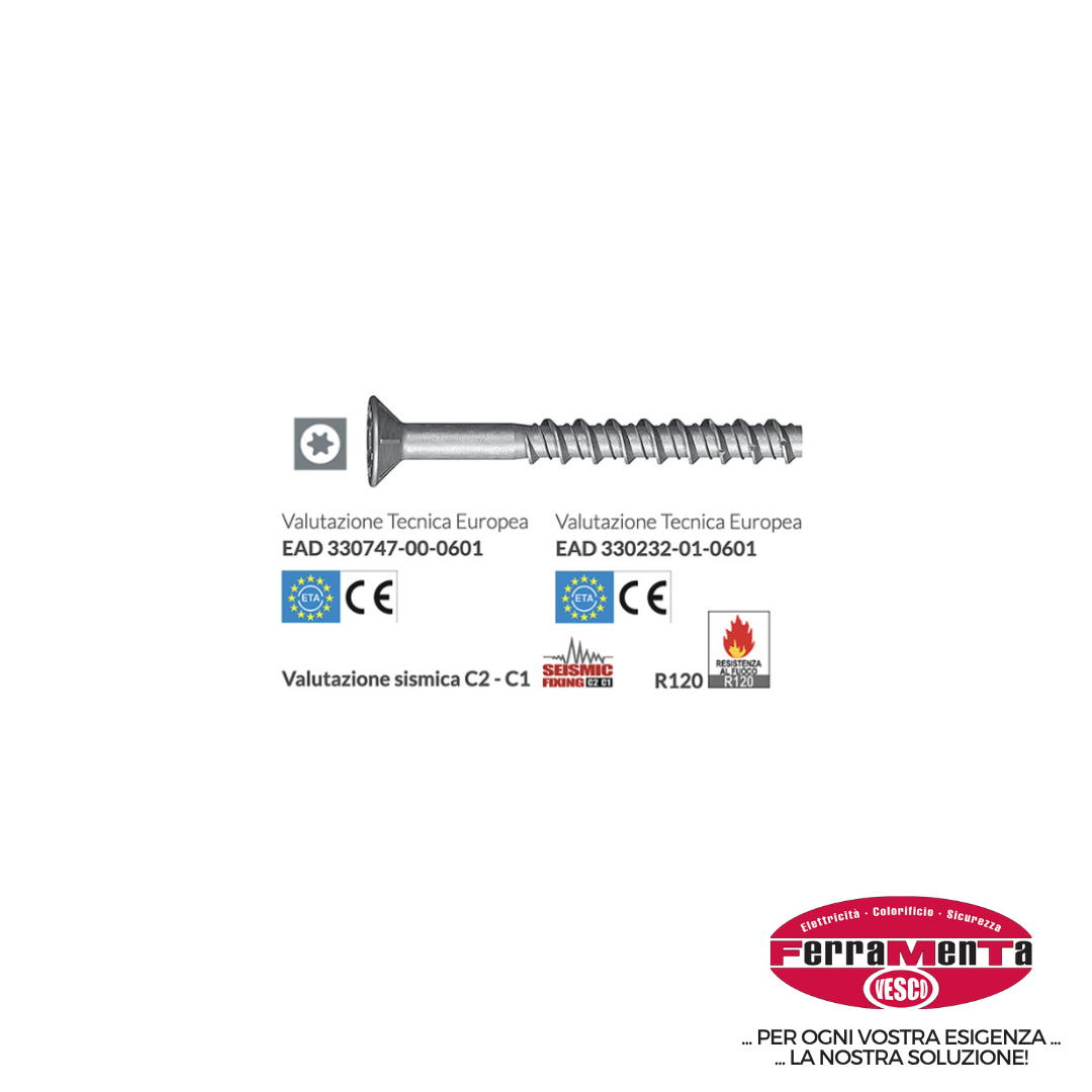 VITI CALCEST.TECFI HXE03 TSP 10X 55 (Pezzi per confezione: 50) (Cod.art. 937863)