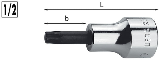 CHIAVI A BUSSOLA M. TORX USAG 233 1/2 NTX