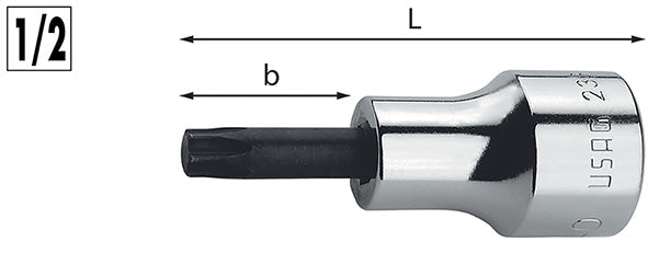 CHIAVI A BUSSOLA M. TORX USAG 233 1/2 NTX