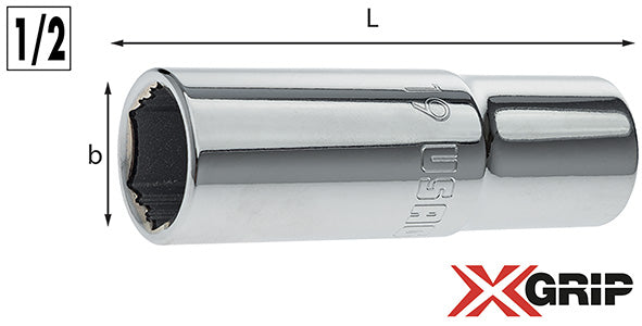CHIAVI A BUSSOLA F.ESAGONALE USAG 235 1/2 XL XGRIP
