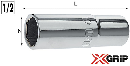 CHIAVI A BUSSOLA F.ESAGONALE USAG 235 1/2 XL XGRIP
