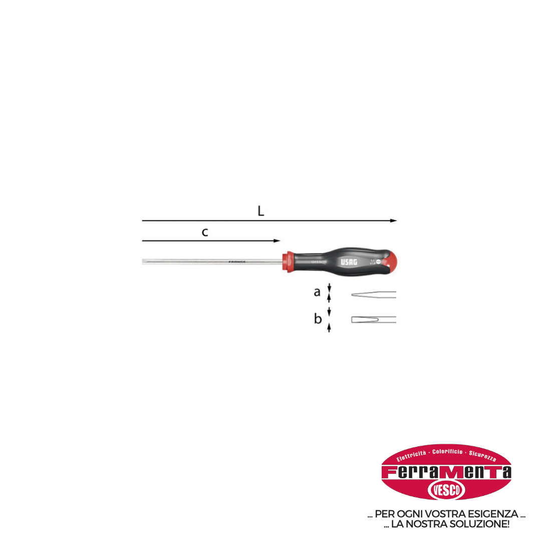 CACCIAVITI USAG 324 0,8X4,0X100  TA (Cod.art. 22881)