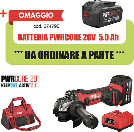 SMERIGLIATRICI BATTERIA SKIL 3920DC RED LINE