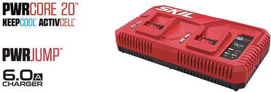CARICABATTERIE SKIL RAPIDO 6.0A DOPPIO 3132AA