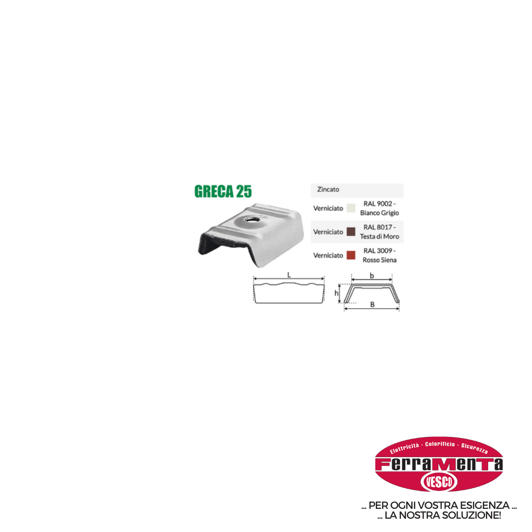 CAPPELLOTTI FISSAGGIO LAMIERE GRECATE
