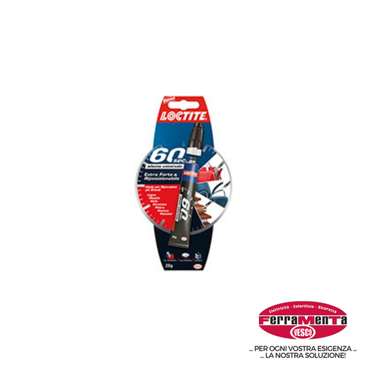 COLLA LOCTITE UNIVERSALE 60SEC.GR20 (Pezzi per confezione: 12) (Cod.art. 303033)