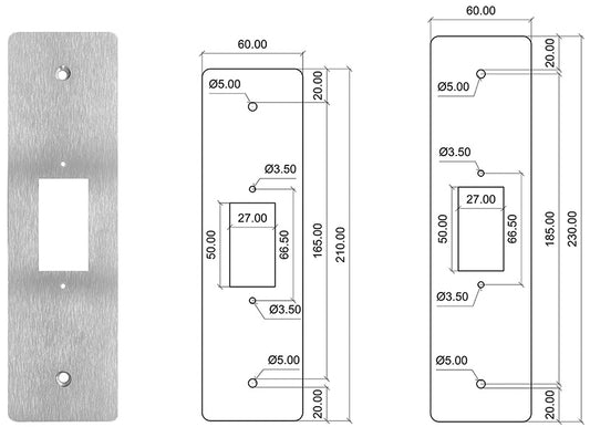 PLACCHE COPRIVANO X COMANDO MOTORE TAPP.