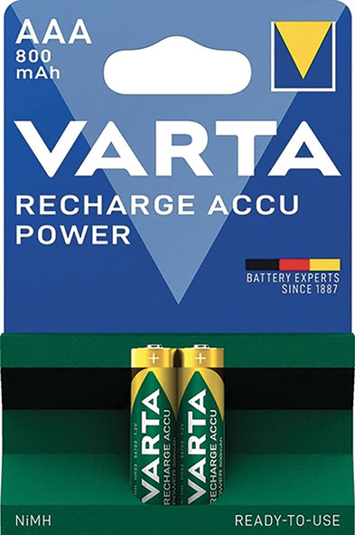 PILE VARTA RICARICABILI MINISTILO AAA 800 MAH